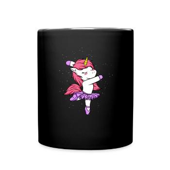 unicorn ballet gift - Full Colour Mug - black - Front