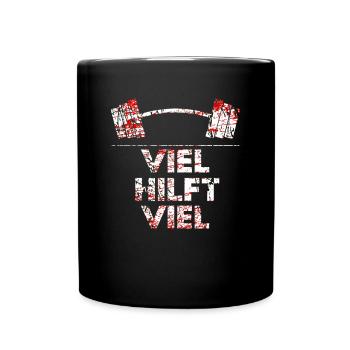 Strongman Powerlifting Motif aide beaucoup Weiss - Mug uni - noir - Devant