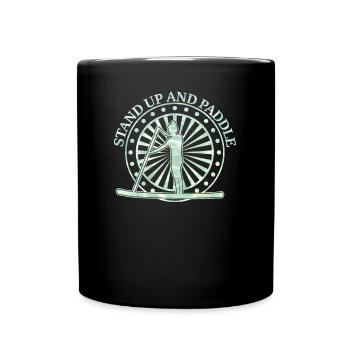 Cool Stand Up et Paddle Spruch Board Cadeau - Mug uni - noir - Devant
