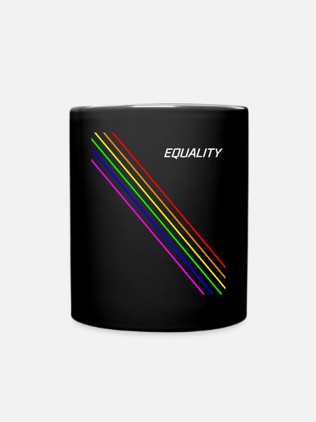 Equality Elegant LGBT+ - Tasse einfarbig - Schwarz