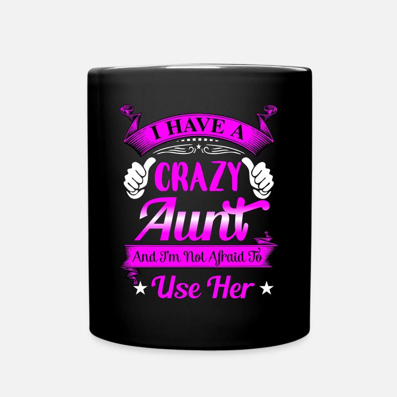 Folle tante - Mug uni - noir
