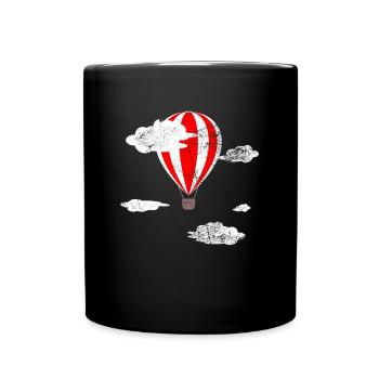 Montgolfière Ballon Nuages Cadeau - Mug uni - noir - Devant