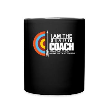 Entraîneur de tir à l’arc - Mug uni - noir - Devant