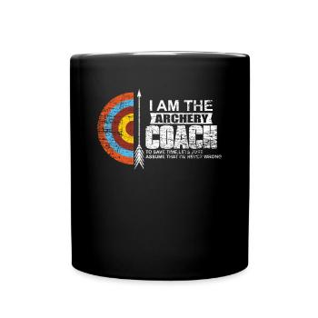 Entraîneur de tir à l’arc - Mug uni - noir - Devant
