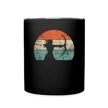 Tir à l’arc - Mug uni - noir - Devant