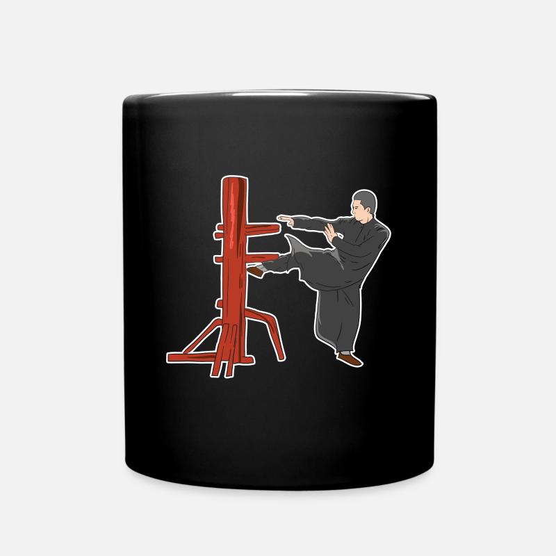 Wing Chun Kampfpose - Tasse einfarbig - Schwarz