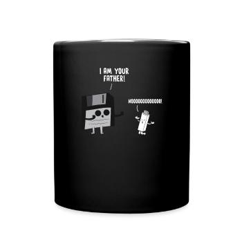 Je suis ton père Clé USB et disquette - Mug uni - noir - Devant