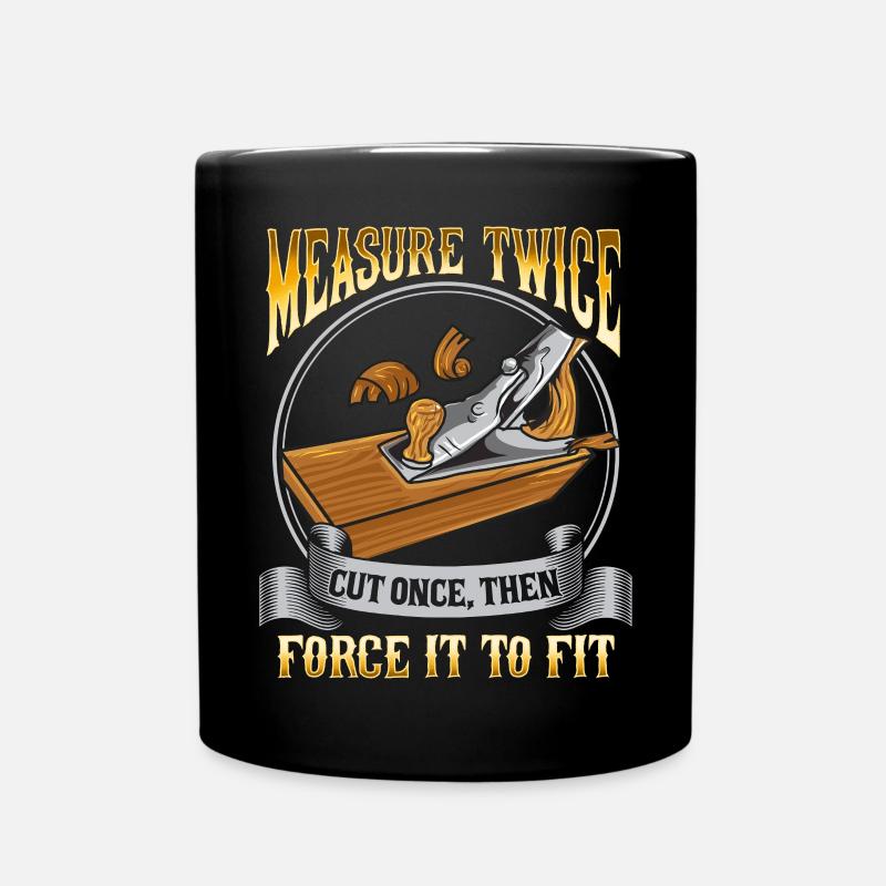 Cadeau bois menuisier menuisier menuisier - Mug uni - noir