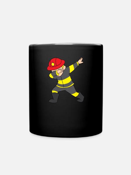 Pompier Dab / Dabbing - Mug uni - noir