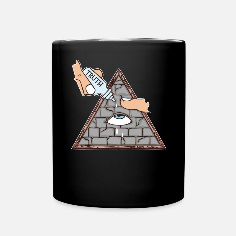 Pyramid Illuminati Un complot oppressant pour les yeux - Mug uni - noir