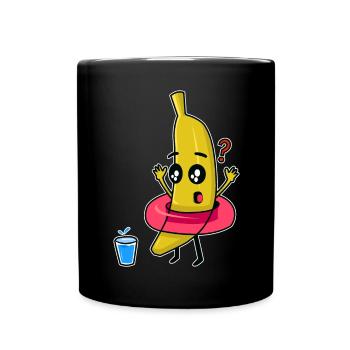 Drôle de banane - Mug uni - noir - Devant