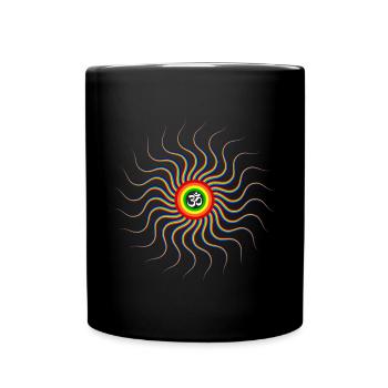 Om Sign - Yoga - Goa - Full Colour Mug - black - Front
