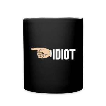 IDIOT - Full Colour Mug - black - Front
