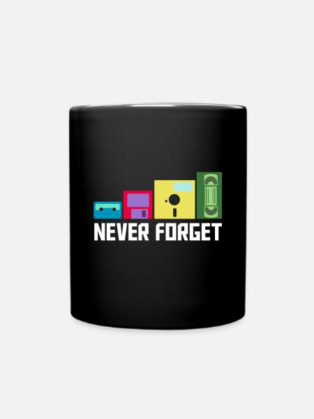 Kassette - Tasse einfarbig - Schwarz