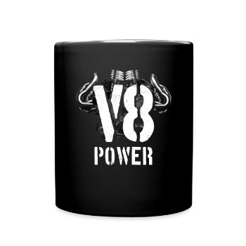 V8 engine engine power - Full Colour Mug - black - Front
