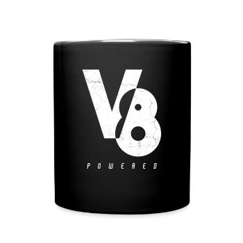 V8 Engine Engine Powered - Full Colour Mug - black - Front