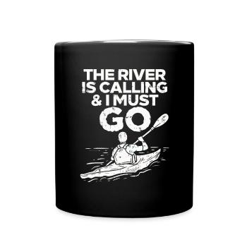 Kayaking Kayak Paddling - Full Colour Mug - black - Front