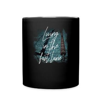 Schwimmen schwimmer Geschenk - Tasse einfarbig - Schwarz - Vorne
