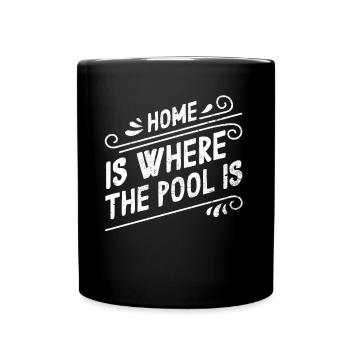 Schwimmen schwimmer Geschenk - Tasse einfarbig - Schwarz - Vorne