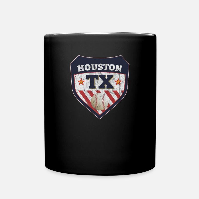 Houston Texas Baseball Geschenk - Tasse einfarbig - Schwarz