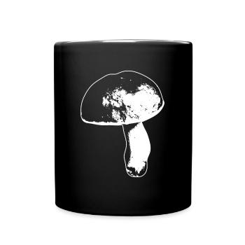 Cueillette de champignons cèpes - Mug uni - noir - Devant
