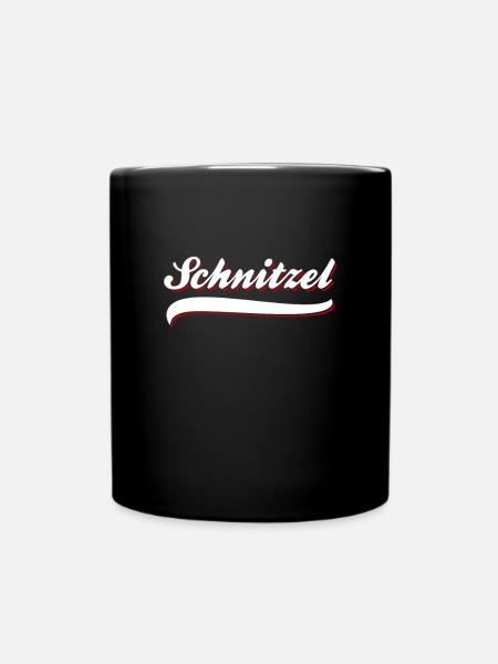 Schnitzel - Tasse einfarbig - Schwarz