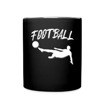 Silhouette du tir en suspension du gardien - Mug uni - noir - Devant