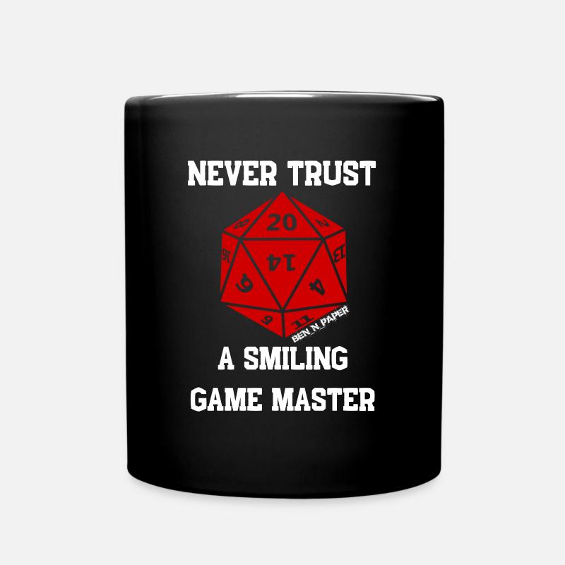 Game Master Rollenspiel Würfel - Tasse einfarbig - Schwarz