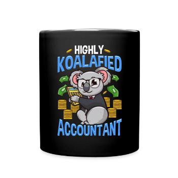 Buchhalter Buchhaltung Finanzen Bilanzen Geschenk - Tasse einfarbig - Schwarz - Vorne