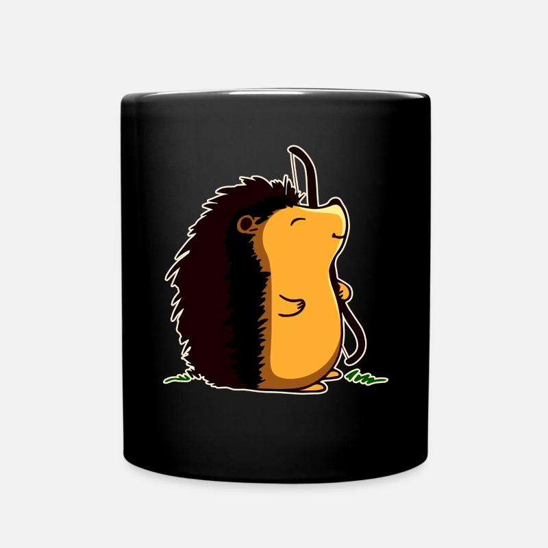 Bogenschützen-Igel - Tasse einfarbig - Schwarz