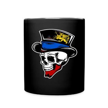 Crâne Rostock - Mug uni - noir - Devant