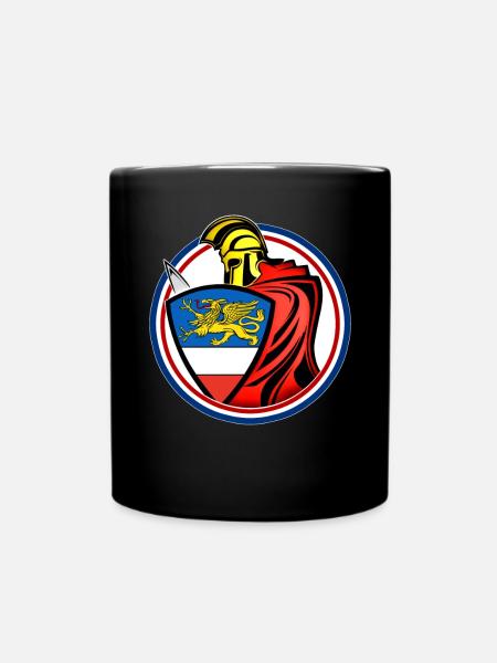 Rostock Schwertkämpfer - Tasse einfarbig - Schwarz
