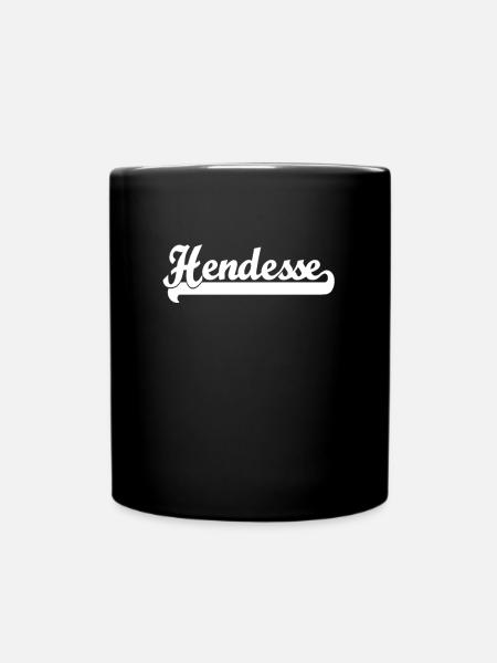 Handschuhsheim Hendesse Heidelberg - Tasse einfarbig - Schwarz