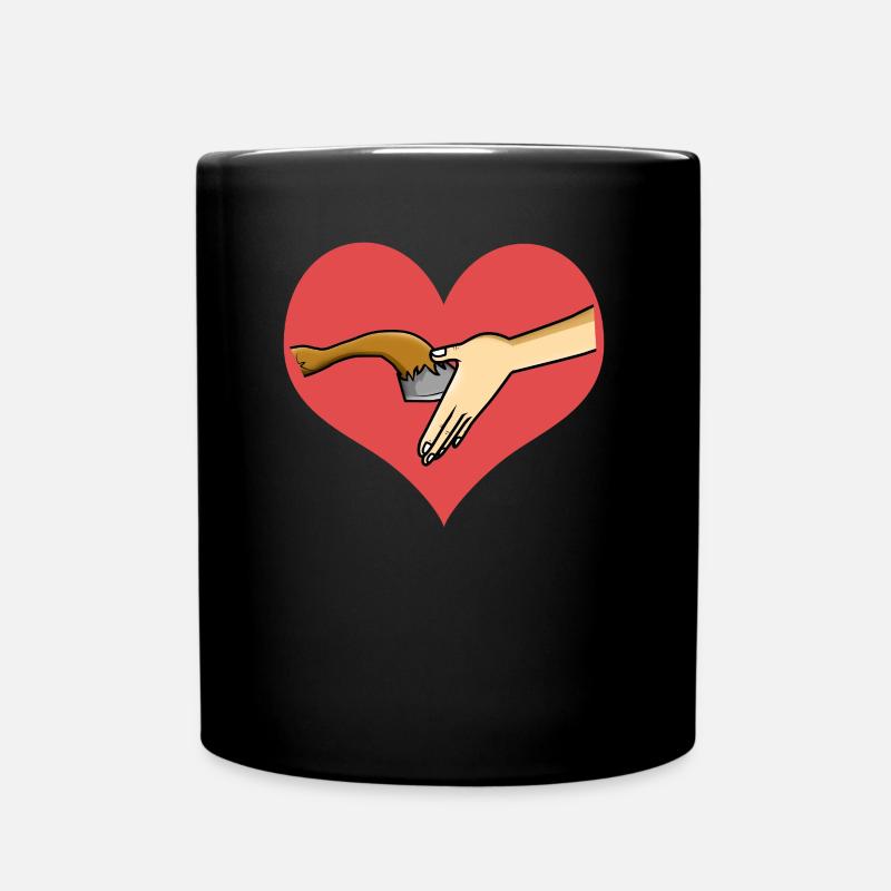 Cheval amour cheval amoureux de cheval cavalier de cheval - Mug uni - noir