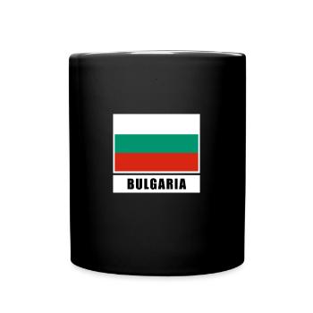 Bulgarien - Tasse einfarbig - Schwarz - Vorne