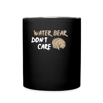 Tardigrade Water Bear Do not Care Water Bear - Full Colour Mug - black - Front