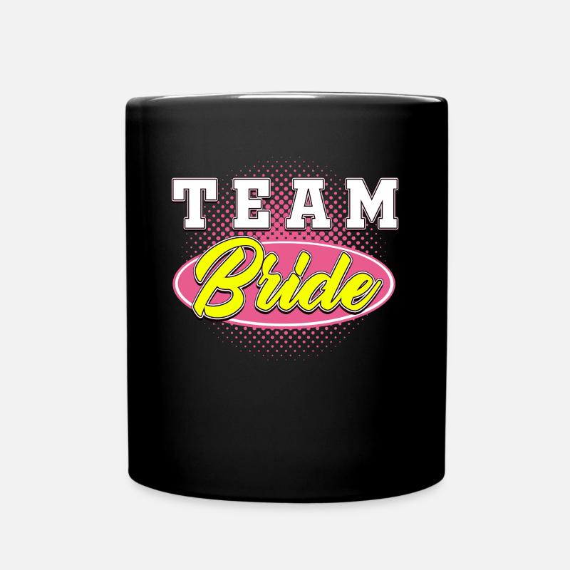 BACHELOR Team Bride - Tasse einfarbig - Schwarz