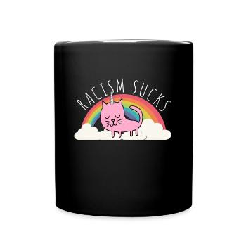 Racism Sucks Make Racism Wrong Again - Full Colour Mug - black - Front