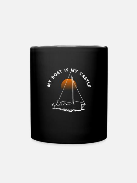 Mon bateau est mon bateau bateau bateau bateau - Mug uni - noir