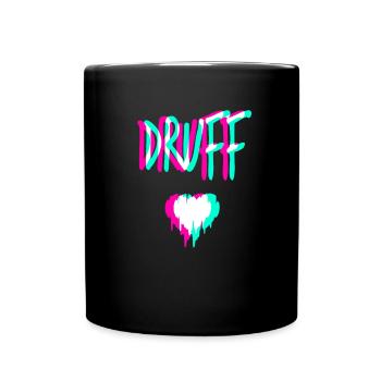 Druff Techno Festival Drogen Pepp Ziehen Lustig - Tasse einfarbig - Schwarz - Vorne