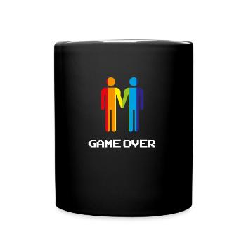 Game Over Men Couple Gay Drôle LGBT Shirt - Mug uni - noir - Devant