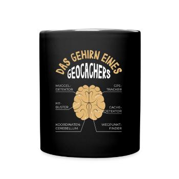Geochcacher Geocaching Nature Hobby Fan Cadeau - Mug uni - noir - Devant
