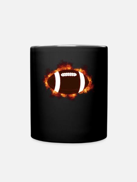 Rugby Football Mannschaft Team Fan Geschenkidee - Tasse einfarbig - Schwarz