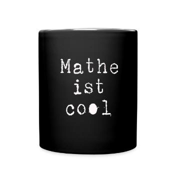 Mathe - Tasse einfarbig - Schwarz - Vorne