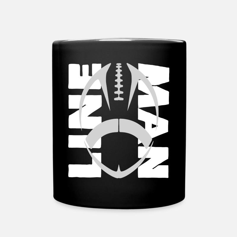 Lineman - Football - Full Colour Mug - black