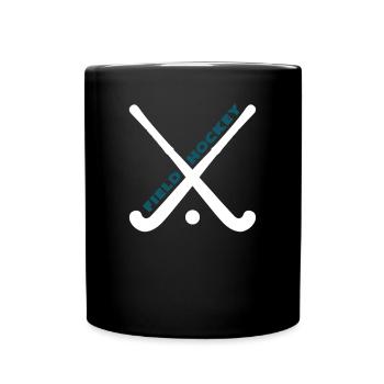 Field Hockey - Full Colour Mug - black - Front