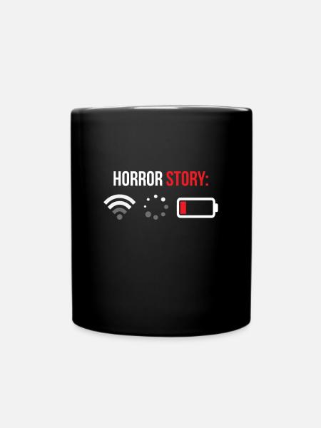 Wifi - Histoire d'horreur - Mug uni - noir