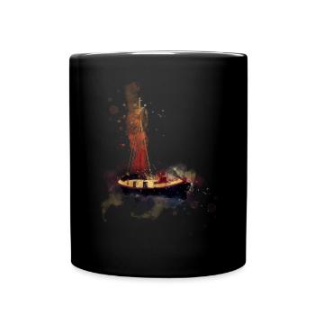 Rugby Football Mannschaft Team Fan Geschenkidee - Tasse einfarbig - Schwarz - Vorne