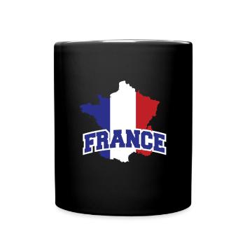 France - flag - national border - France - Full Colour Mug - black - Front