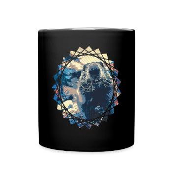 La marmotte est de retour - design - Mug uni - noir - Devant